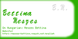 bettina meszes business card